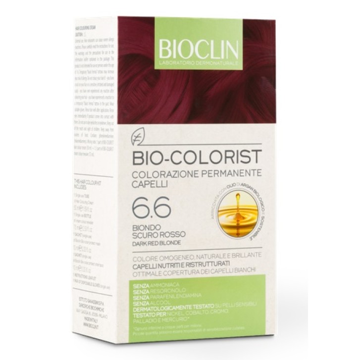 Bioclin Bio Colorist 6.6 Biondo Scuro Rosso Tintura Naturale per Capelli