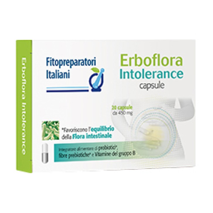 Erboflora Intolerance 20 Capsule - Integratore Alimentare