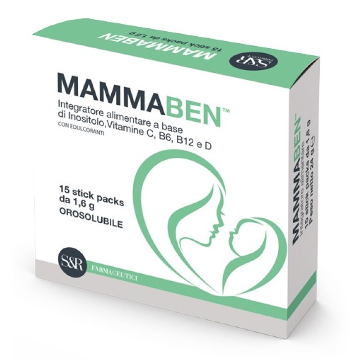 MammaBen 15 Stick Packs - Integratore per le Neomamme