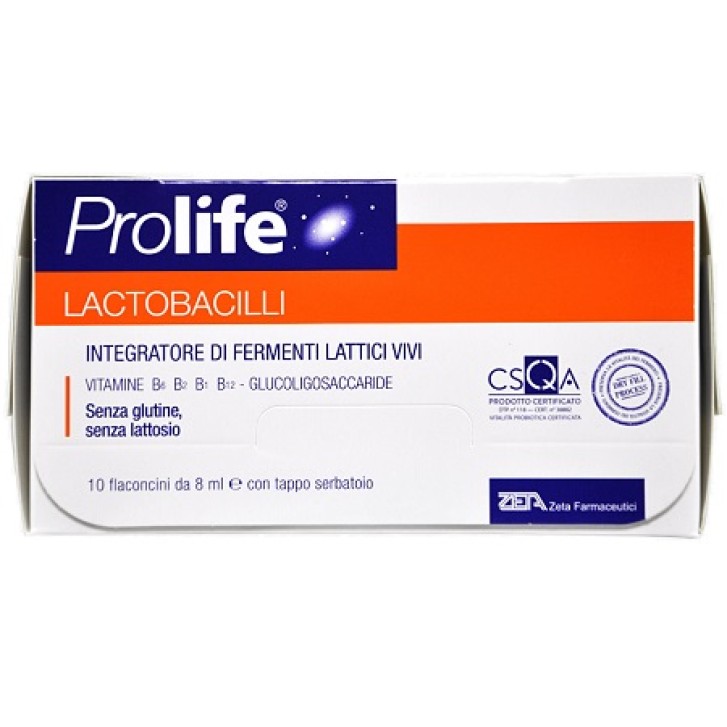 ProLife Lactobacilli 10 Flaconcini - Integratore Equilibrio Intestinale