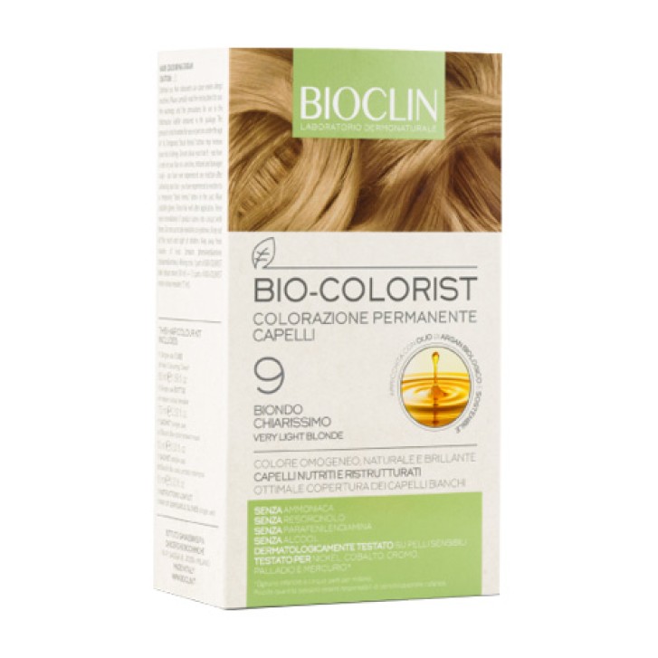 Bioclin Bio Colorist 9 Biondo Chiarissimo Tintura Naturale per Capelli
