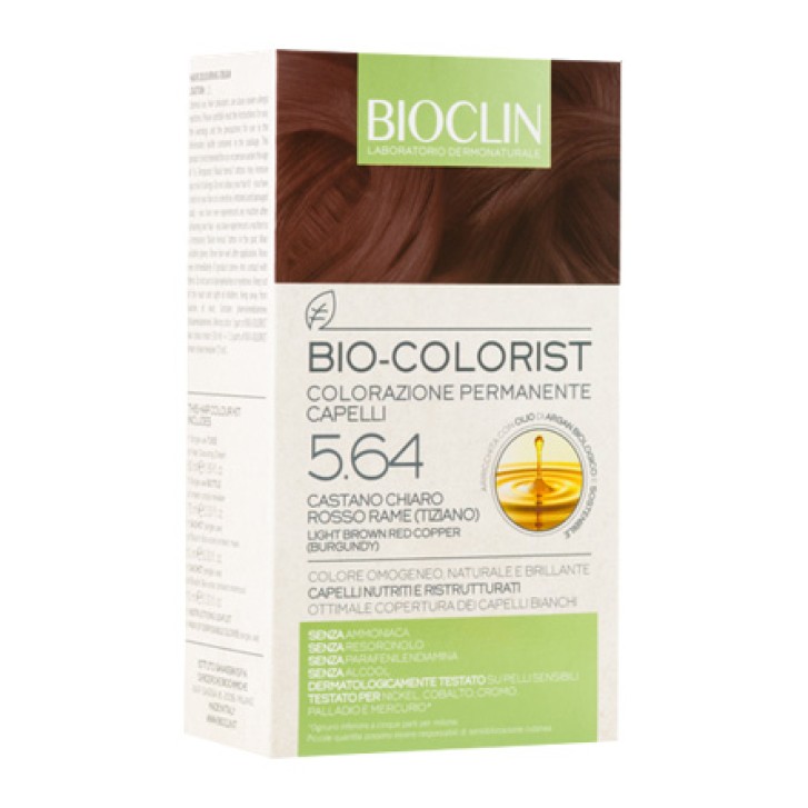Bioclin Bio Colorist 5.65 Castano Chiaro Rame Tintura Naturale per Capelli
