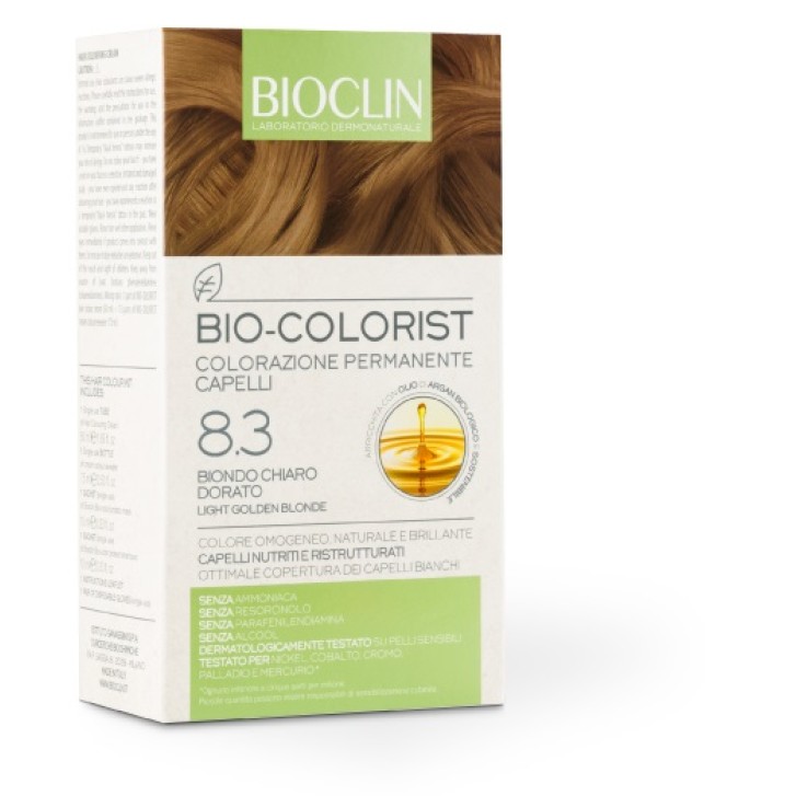 Bioclin Bio Colorist 8.3 Biondo Chiaro Dorato Tintura Naturale per Capelli