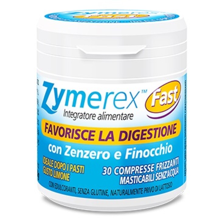 Zymerex Fast 30 Compresse Masticabili - Integratore Digestivo