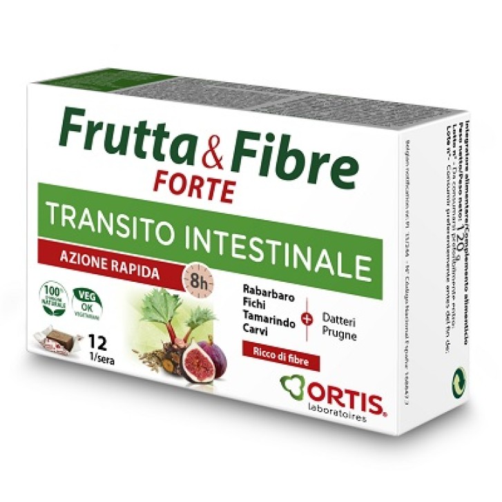 Frutta e Fibre Forte 12 Cubetti - Integratore Transito Intestinale