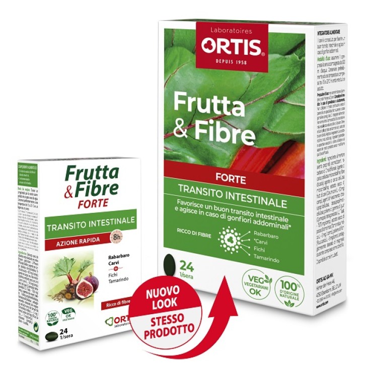 Frutta e Fibre Forte 24 Cubetti - Integratore Transito Intestinale