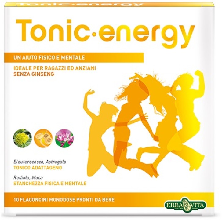 Erba Vita Tonic Energy 10 Flaconcini - Integratore Alimentare