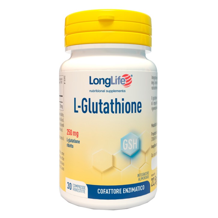 Longlife L-Glutathione 30 Compresse - Integratore Enzimi