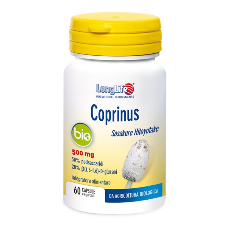 Longlife Coprinus Bio 60 Capsule - Integratore Controllo Peso Corporeo