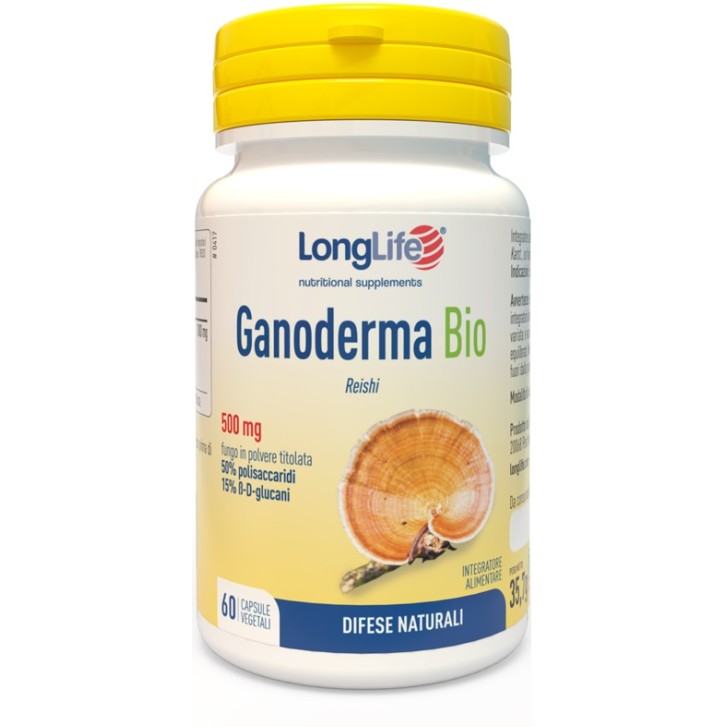 Longlife Ganoderma Bio 60 Capsule - Integratore Difese Immunitarie