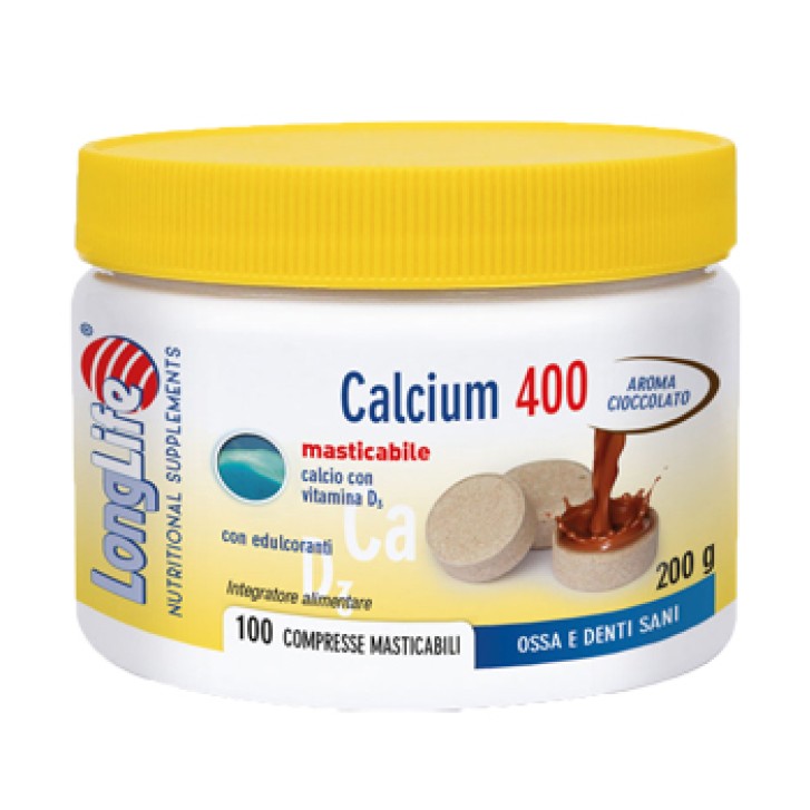 Longlife Calcium 100 Compresse Masticabili - Integratore Ossa