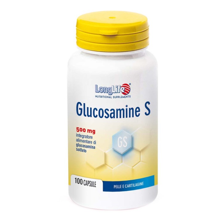 Longlife Glucosamina 100 Capsule - Integratore Pelle e Cartilagine