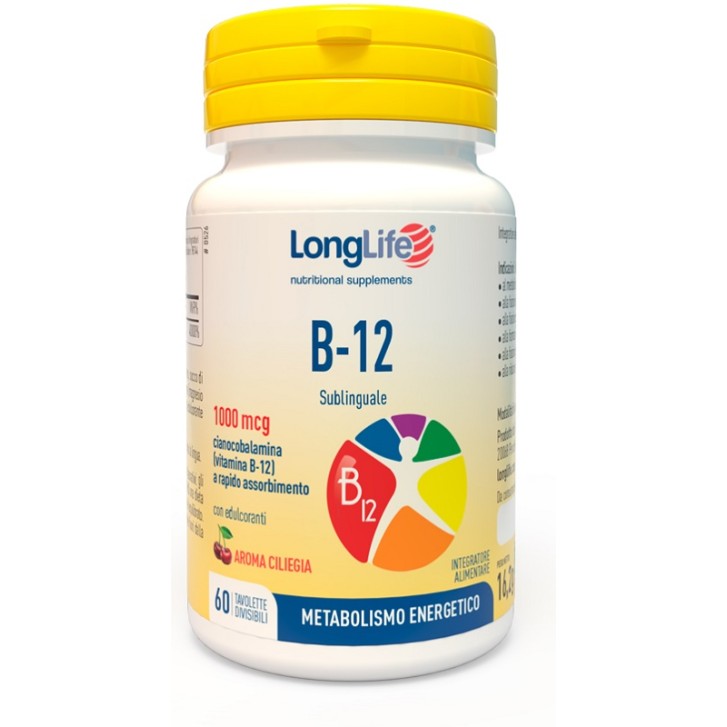 Longlife B12 60 Compresse - Integratore Metabolismo Energetico