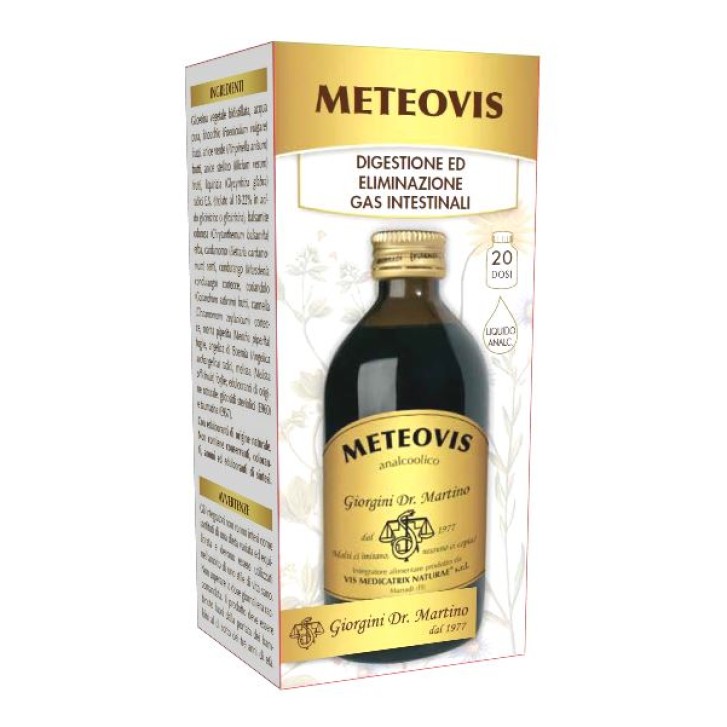 Meteovis Liquido Analcolico 200 ml Dr. Giorgini - Integratore Digestivo