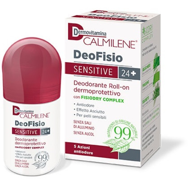 DermoVitamina Calmilene DeoFisio Sensitive 24+ Deodorante Roll-On 75 ml