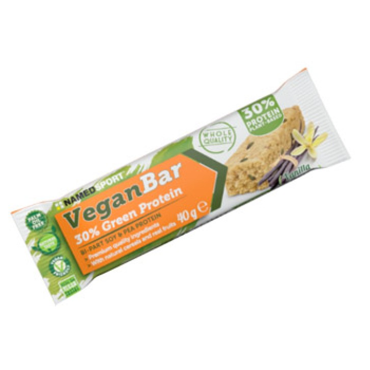 Named Sport Veganbar 30% Green Protein Vaniglia 40 grammi - Barretta Proteica