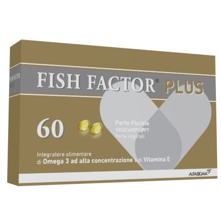 Fish Factor Plus 60 Perle Piccole - Integratore Omega 3 Altra Concentrazione