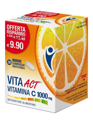 Vita Act Vitamina C 1000 mg 30 Compresse - Integratore Difese Immunitarie