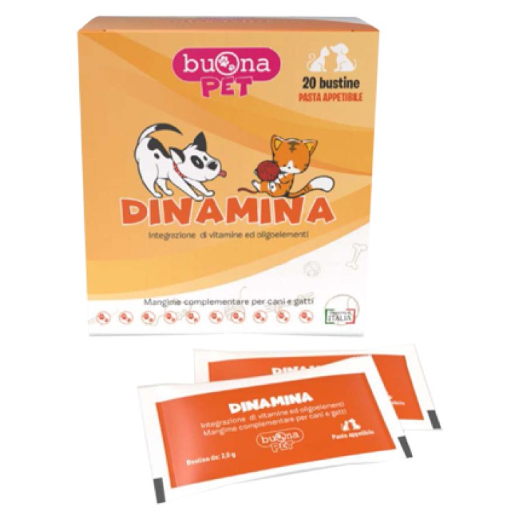 BuonaPet Dinamina 20 Bustine - Mangime Complementare per Cani e Gatti