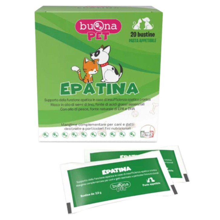 BuonaPet Epatina 20 Bustine - Mangime Complementare per la Funzionalita' Epatica di Cani
