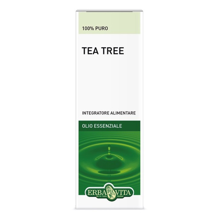 Erba Vita Olio Essenziale Tea Tree Oil 10 ml - Integratore Benessere Vie Respiratorie
