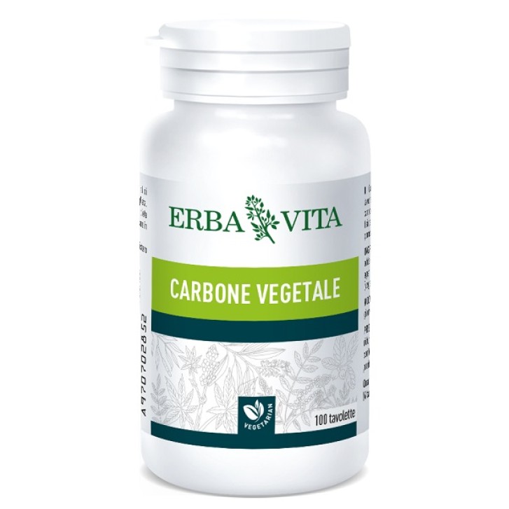 Erba Vita Carbone Vegetale 100 Tavolette Intestinale
