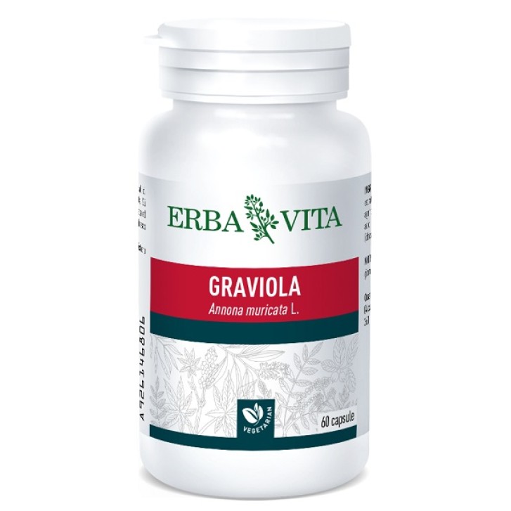 Erba Vita Graviola 60 Capsule - Integratore Flora Batterica Intestinale