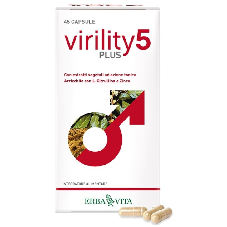 Erba Vita Virility 5 Plus 45 Capsule - Integratore Tonico