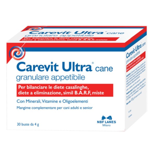 Carevit Ultra Cane 30 Bustine - Integratore Vitaminico Cani