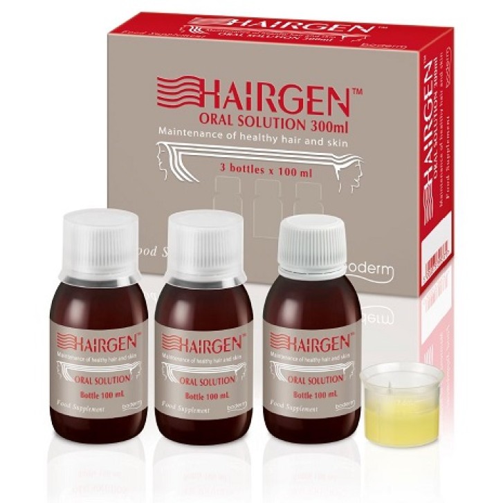 Hairgen Soluzione Orale 3 x 100 ml - Integratore Capelli Fragili