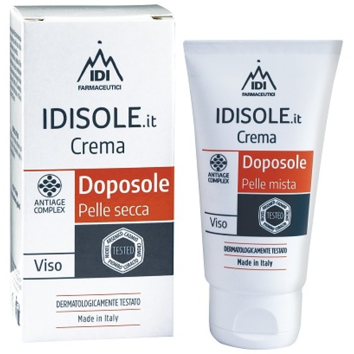 IdiSole Solare Crema Doposole Pelle Secca 50 ml