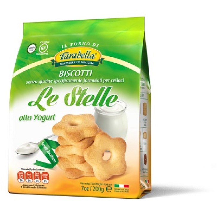 Farabella Senza Glutine Biscotti Le Stelle allo Yogurt 200 grammi