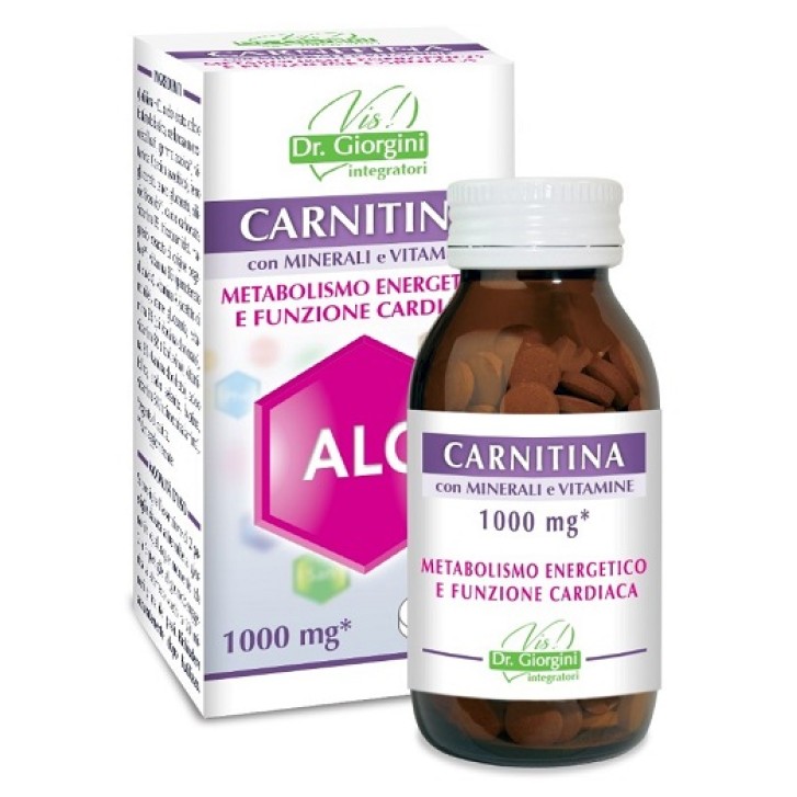 Carnitina 100 Pastiglie Dr Giorgini - Integratore Metabolismo Energetico e Funzione Cardiaca