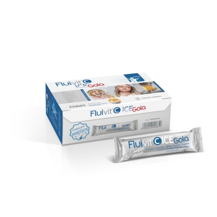 Fluivit C Ice Gola 12 Stickpack - Integratore Alimentare