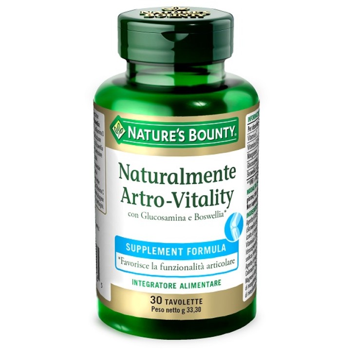 Nature's Bounty Natural Artro-Vitality 30 Tavolette - Integratore Alimentare