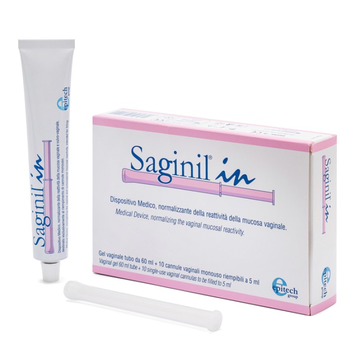 Saginil In Cannule Vaginali Trattamento Normalizzante Tubo 60 grammi + 10 Cannule