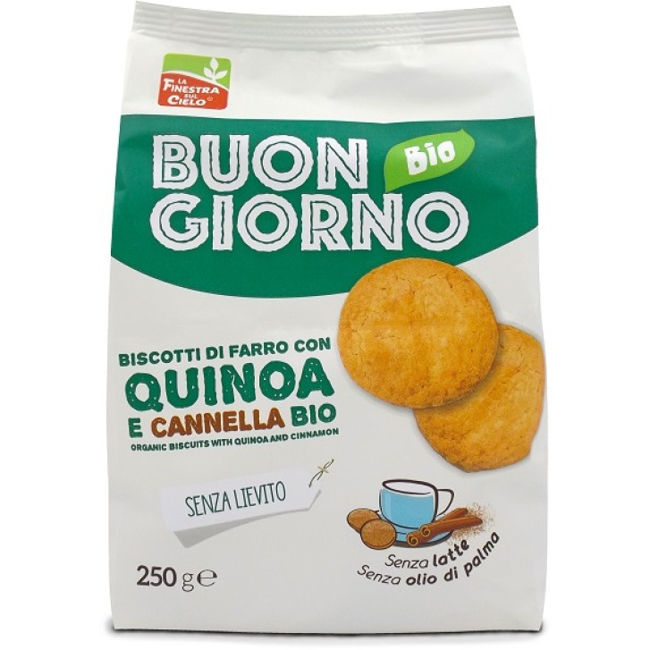 Buongiorno Bio Biscotti Quinoa e Cannella 250 grammi