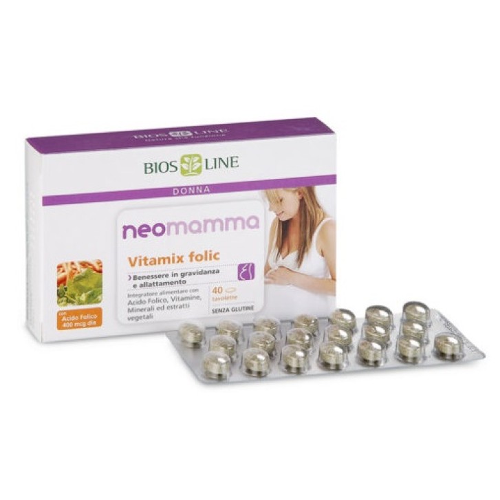 Neomamma Vitamix Folic 40 Compresse - Integratore Acido Folico
