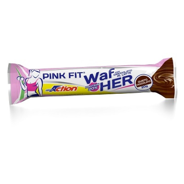 ProAction Pink Fit Wafher Cioccolato 20 grammi