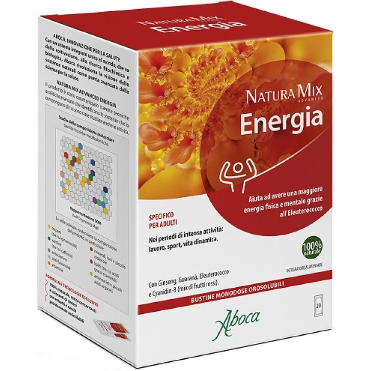 Aboca Natura Mix Advanced Energia 20 Bustine - Integratore Energizzante