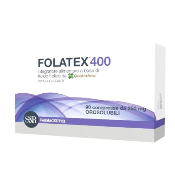 Folatex 400  90 Compresse - Integratore Acido Folico Gravidanza