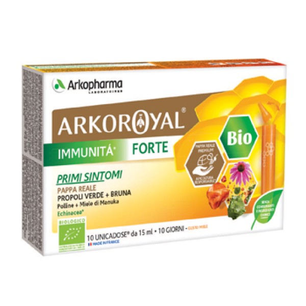 Arkoroyal Immunita' Forte Bio 10 Flaconcini - Integratore Sintomi Invernali