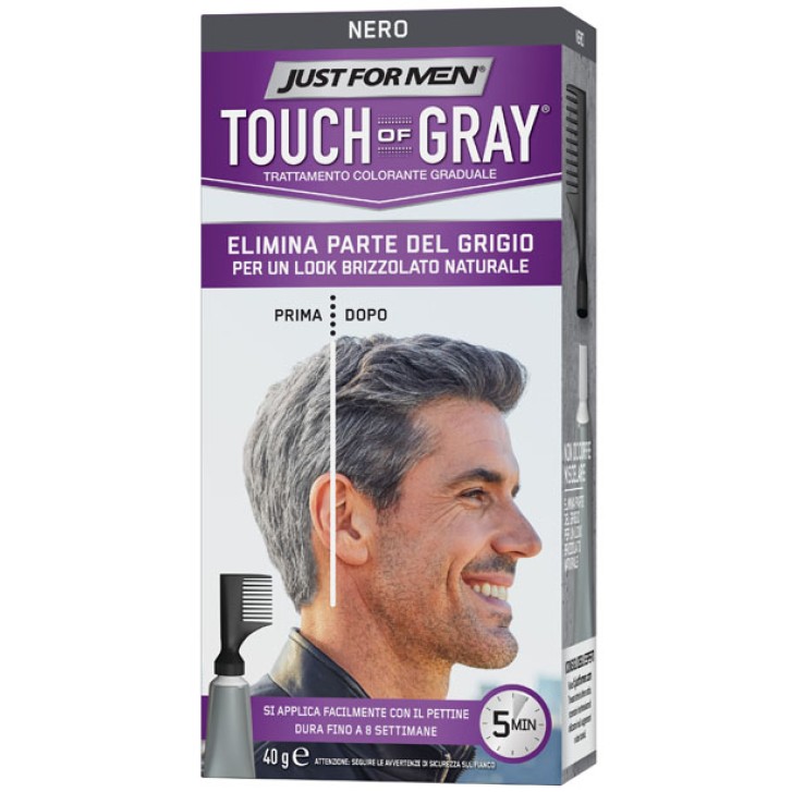 Touch of Gray Trattamento Colorante per Uomo Nero 40 ml