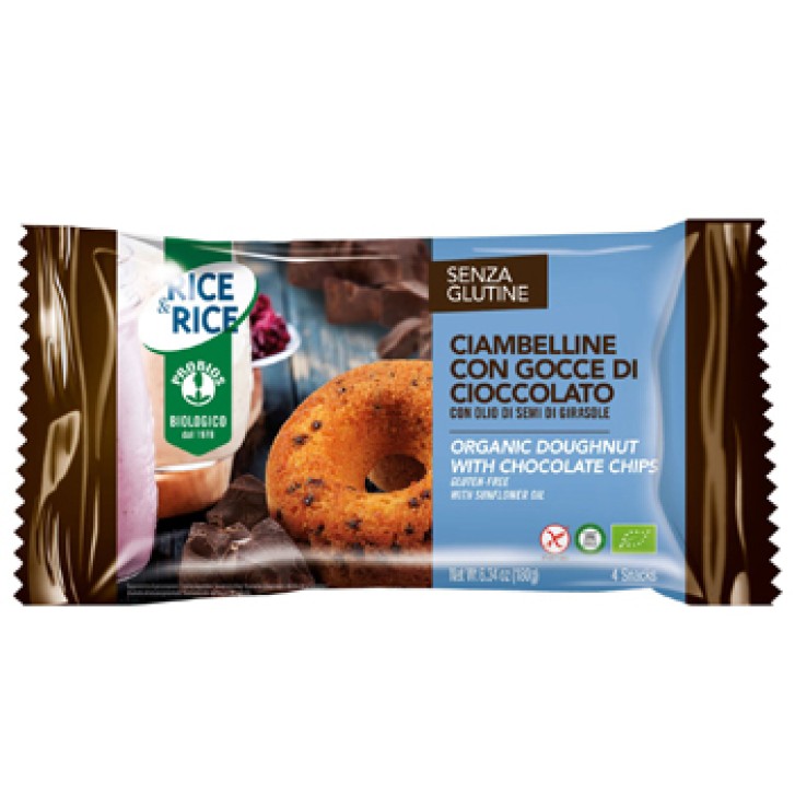 Rice&Rice Ciambelline Cioccolato 4 x 45 grammi