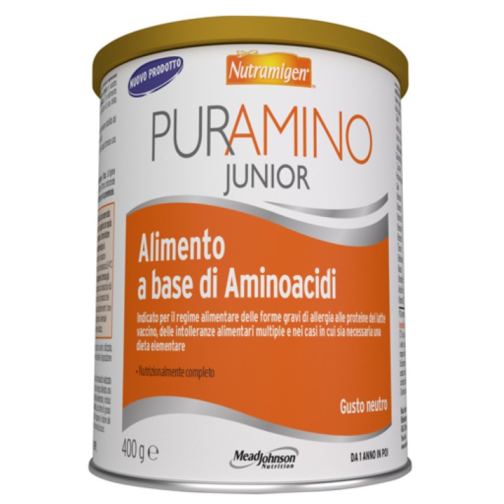 Nutramigen Puramino Junior Latte in Polvere Ipoallergenico 400 grammi
