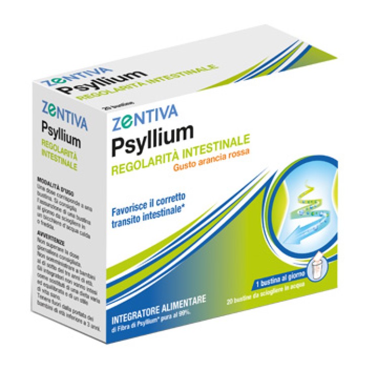 Psyllium Zentiva 20 Bustine - Integratore Regolarita' Intestinale
