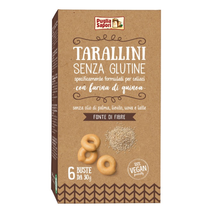 Puglia Sapori Tarallini Quinoa 180 grammi