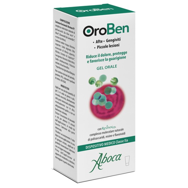 Aboca Oroben Gel Orale per Afte e Gengiviti 15 ml