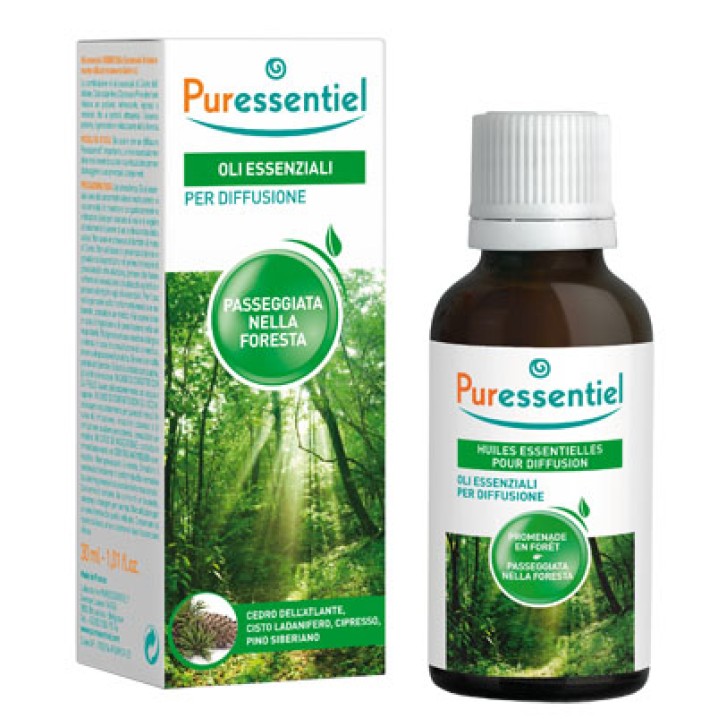Puressentiel Oli Essenziali per Diffusore Miscela Passeggiata nella Foresta 30 ml
