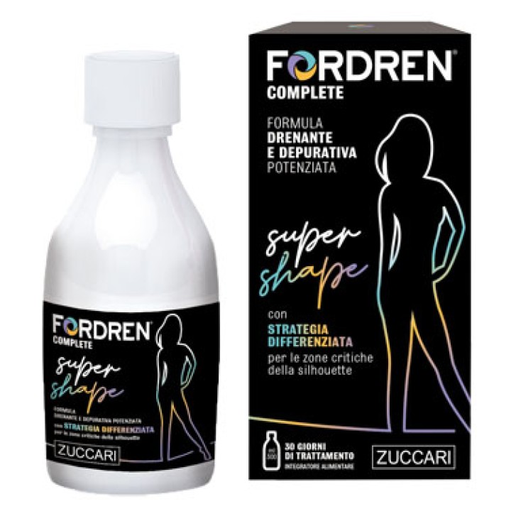 Zuccari Fordren Complete Super Shape 300 ml - Integratore Drenante Depurativo